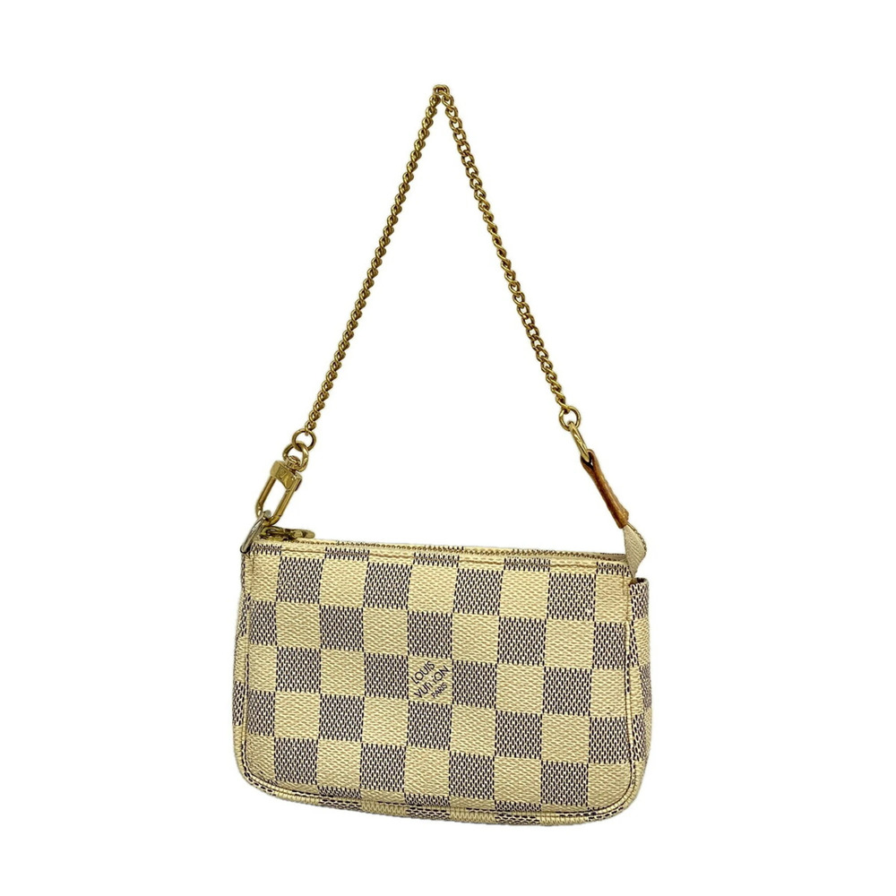 Louis Vuitton Damier Azur Mini Pochette Accessoires N58010 White Women's Bag/...